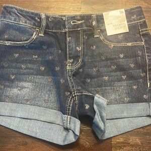 So Jean Shorts. Girls size 12. NWT.